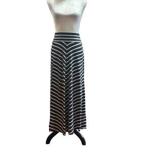AB Studio Chevron Print Striped Maxi Skirt Size S Casual Beach
